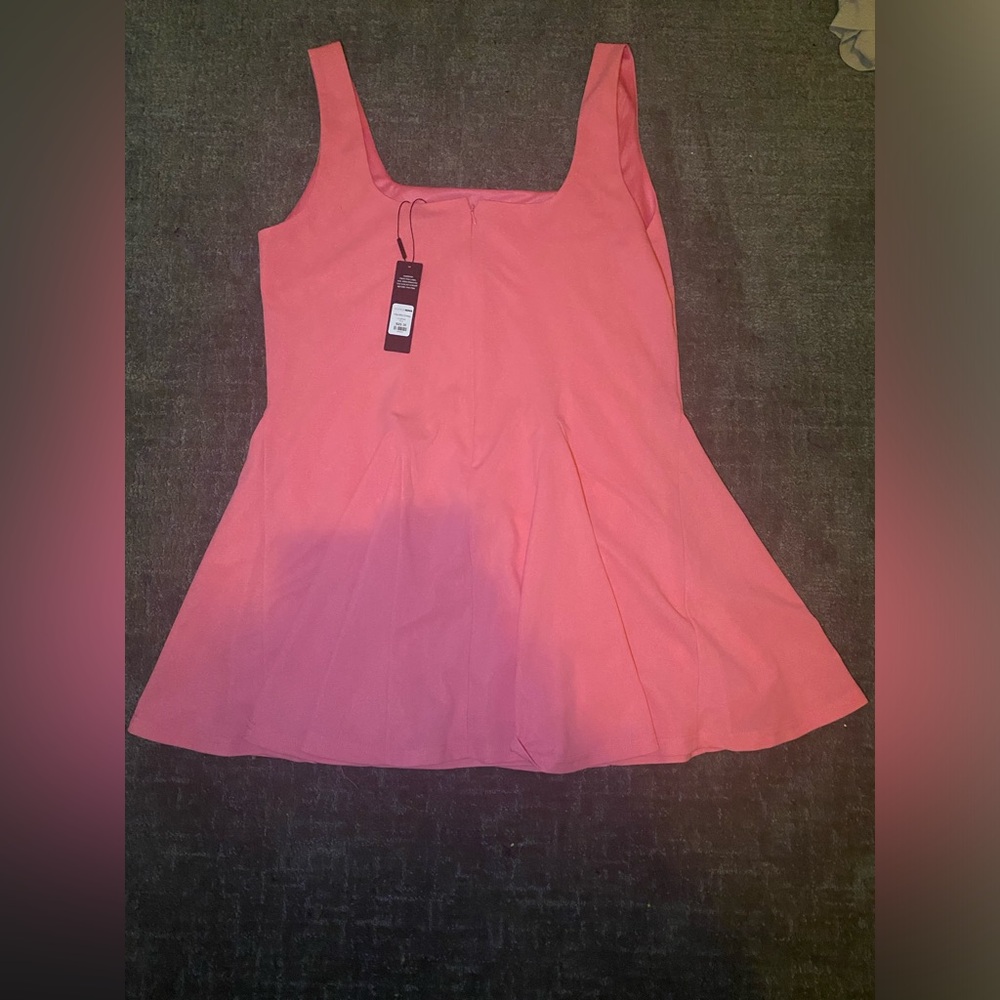 Pink pleated Dress